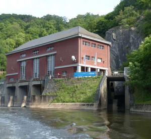 Kraftwerk Cramberg, Generatorengebäude der Lahnkraftwerke AG von 1927, 2018 © Alexandra Fink, GDKE, Landesdenkmalpflege