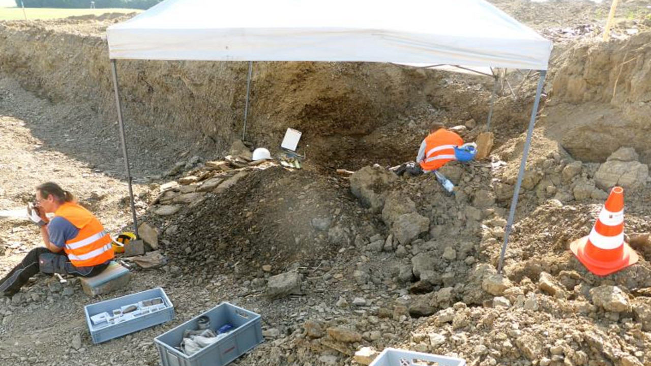 Flächengrabung am Windrad 1 © GDKE Landesarchäologie/ Erdgeschichte