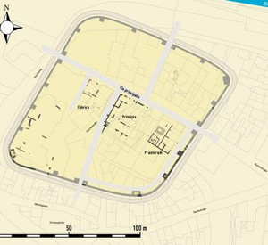 Schematischer Grundrissplan des Kastells © H. Jürgenliemk