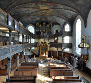 Speyer, Dreifaltigkeitskirche, Blick zum Altar nach Norden © GDKE, Landesdenkmalpflege, J. Ernst 