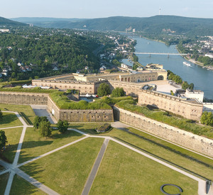 Luftaufnahme Festung Ehrenbreitstein