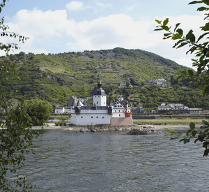 Burg Pfalzgrafenstein bei Kaub im Rhein. Foto: GDKE Rheinland-Pfalz / Pfeufffer