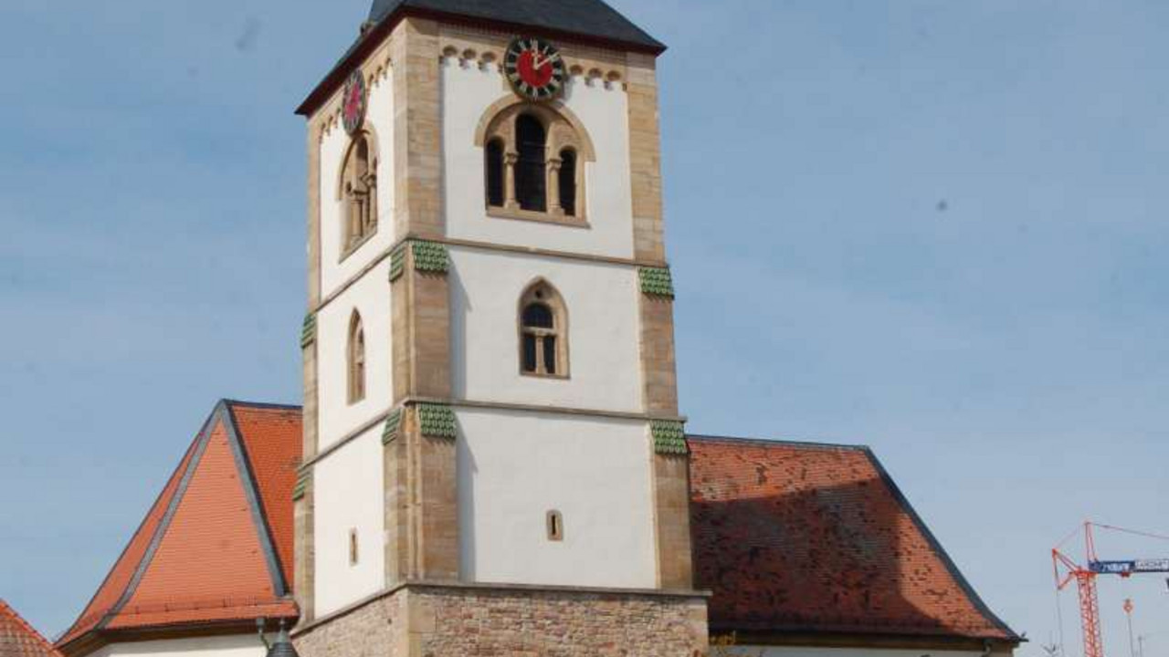 Haßloch, Ansicht der Christuskirche von Osten © GDKE, Landesdenkmalpflege, Georg Peter Karn