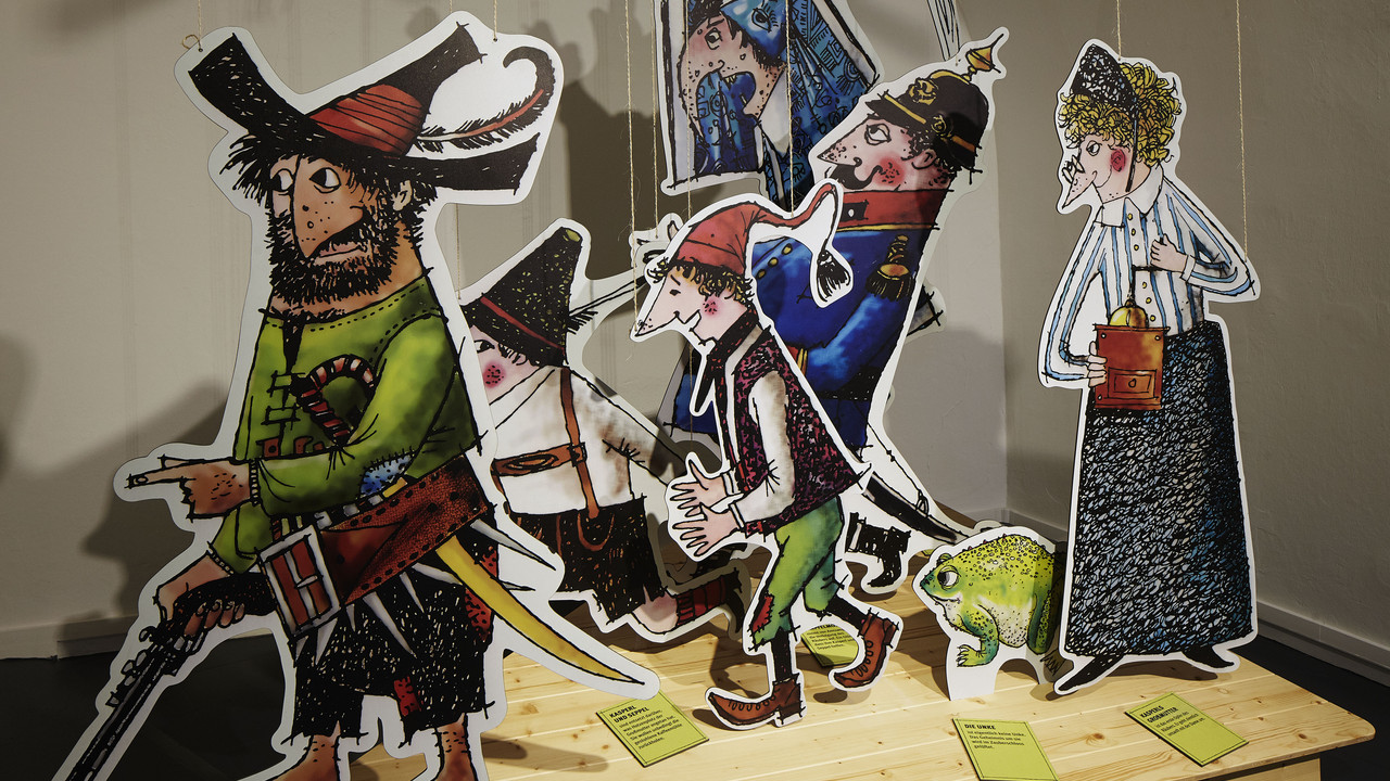 Blick in die Ausstellung "Der Räuber Hotzenplotz" im Landesmuseum Koblenz. Foto: GDKE Rheinland-Pfalz / Pfeuffer