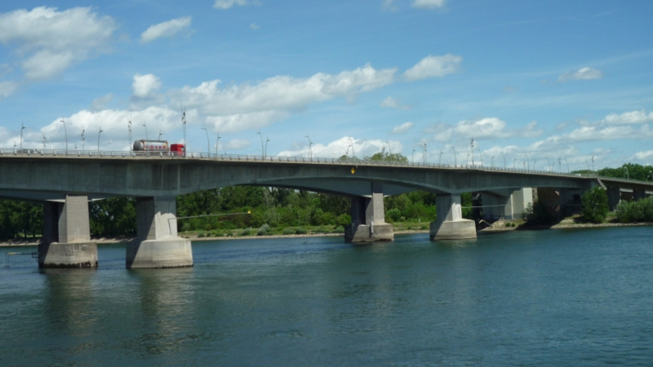 Nibelungenbrücke, Zustand heute © Roswitha Kaiser, GDKE, Landesdenkmalpflege