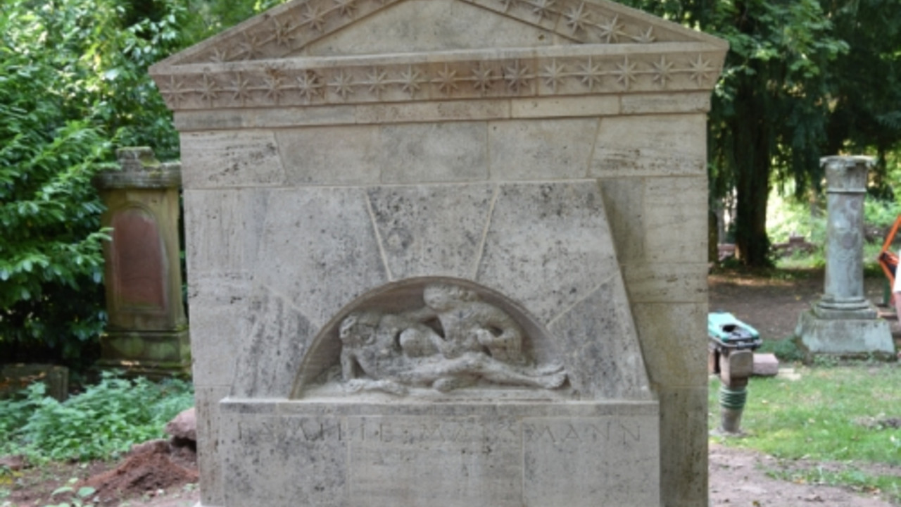 Pirmasens, Alter Friedhof, Grabmal der Familie Mansmann © Ulrike Weber, GDKE, Landesdenkmalpflege