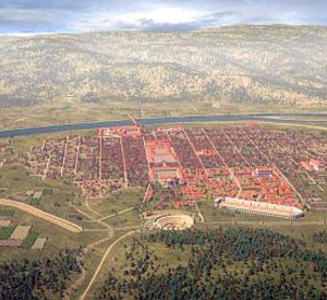 Stadtplan Trier im 4. Jahrhundert n. Chr.