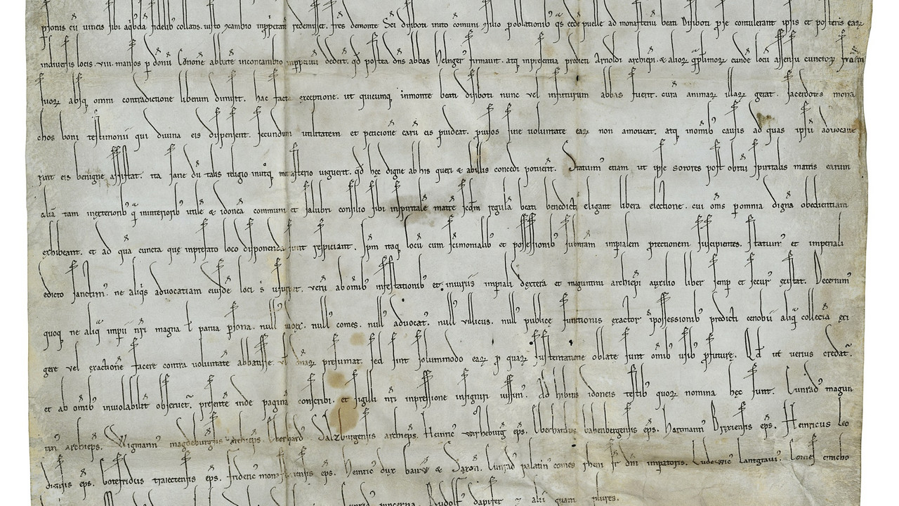 Barbarossa Urkunde von 1163