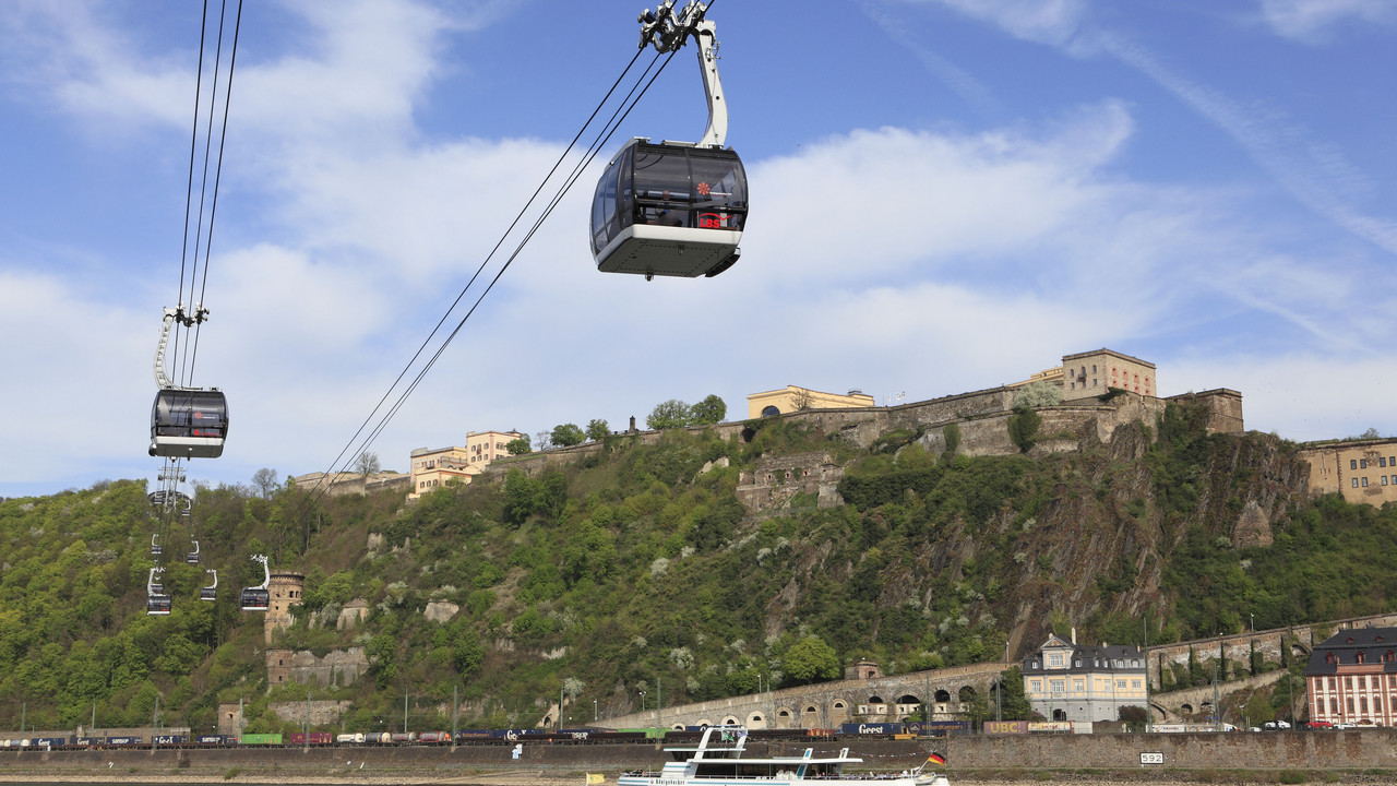 Seilbahn über den Rhein zur Festung Ehrenbreitstein